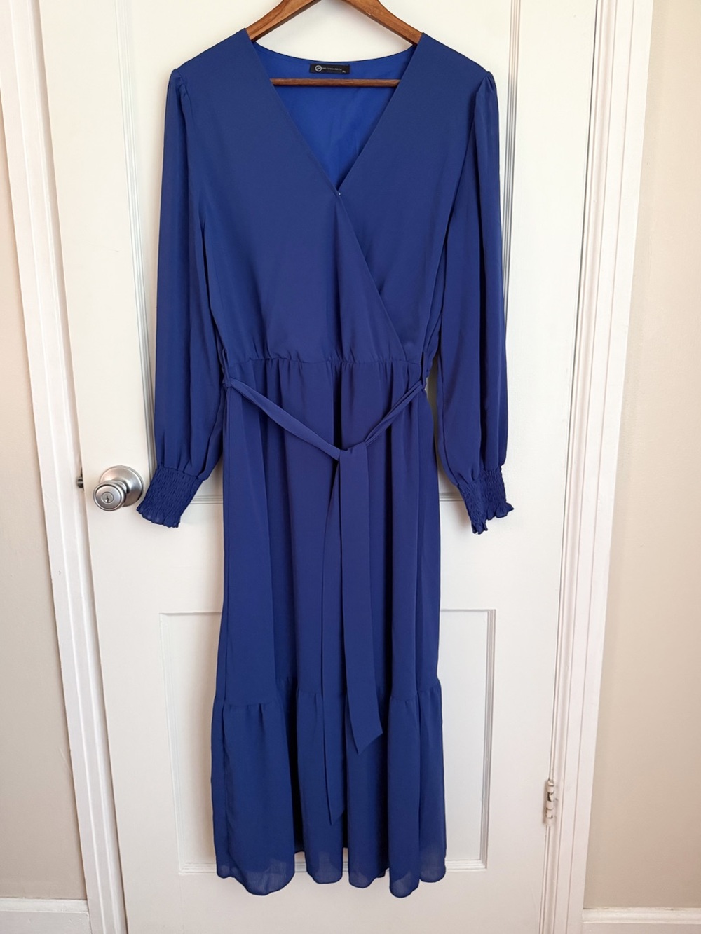 Pretty Garden Royal Blue Maxi Dress